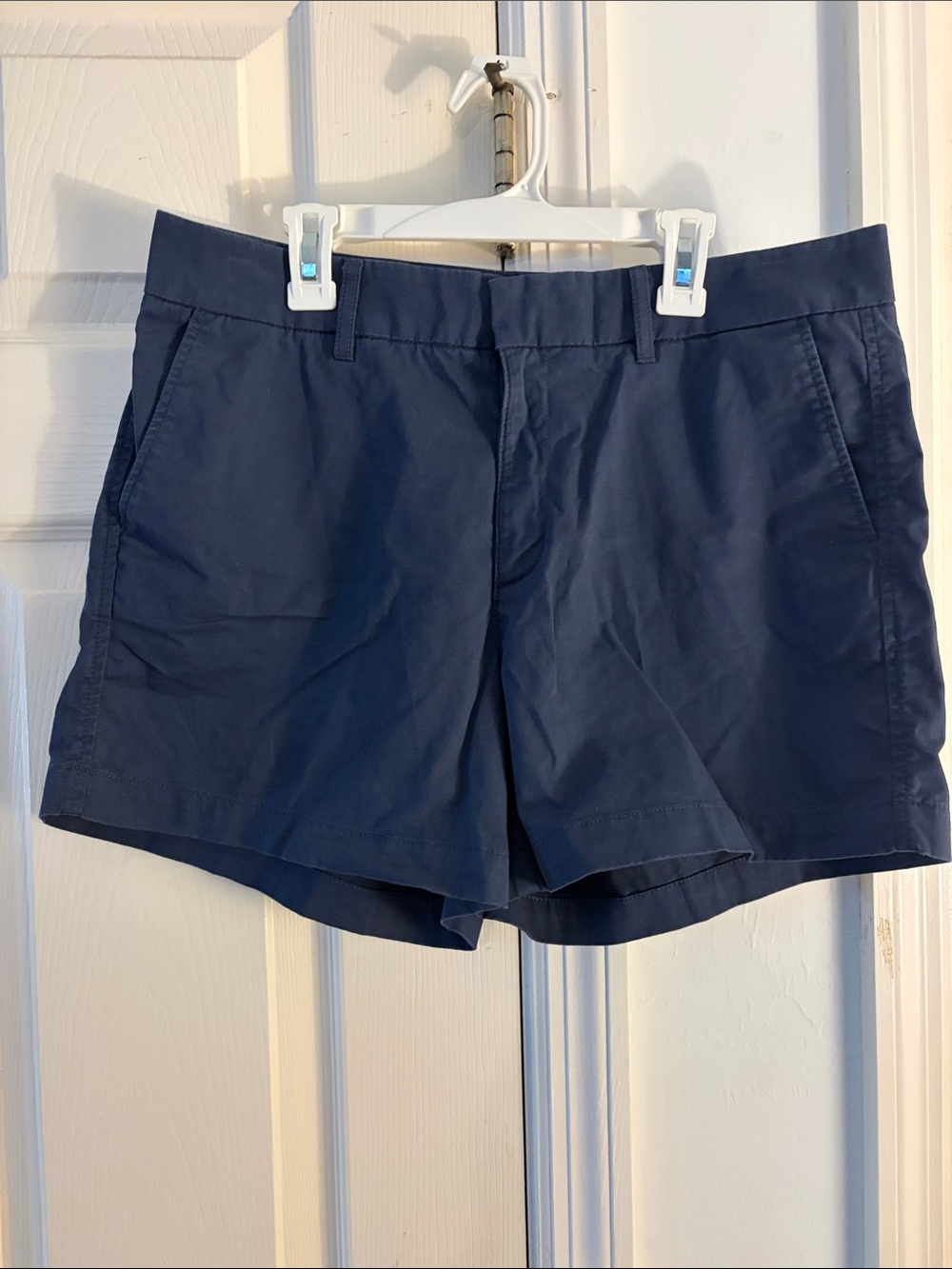 Quince Organic Stretch Cottin Chino Shorts Navy